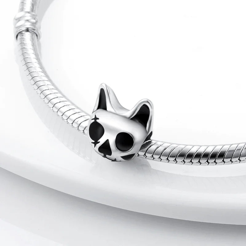 Charm Gato Negro y Perrito en Plata 925 by Amour