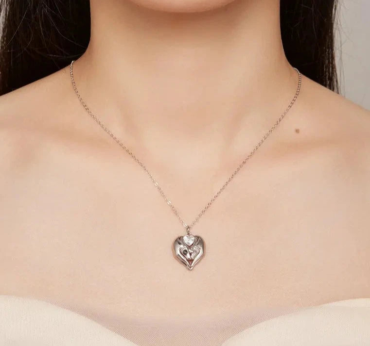 Collar de plata de ley 925 para mamá by Amour