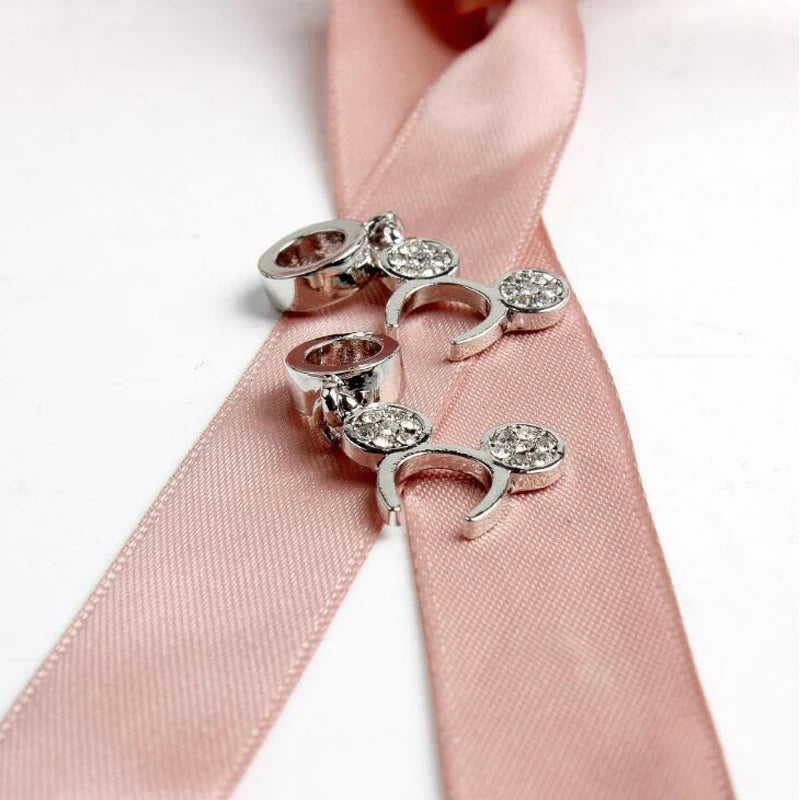 Dijes de Diademas de Mickey para mujer en plata 925s