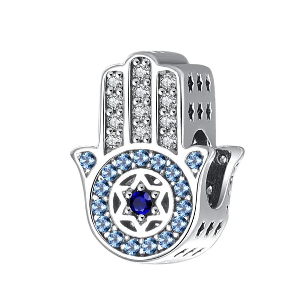 Charm Ojo Turco, Mano Fatima , Buda Protección en plata 925 by Amour