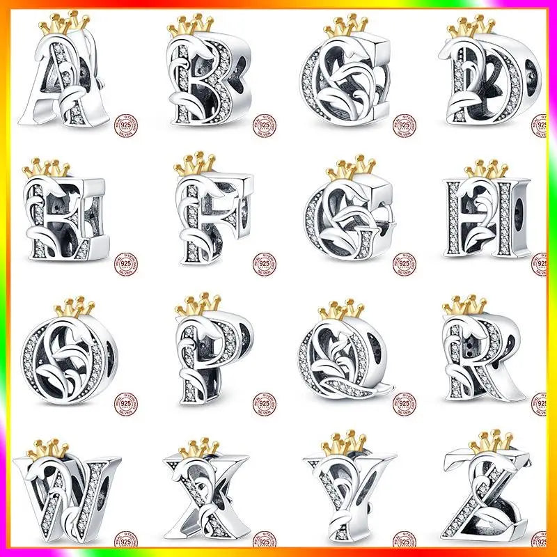 Charm Iniciales Letra en plata 925 by Amour