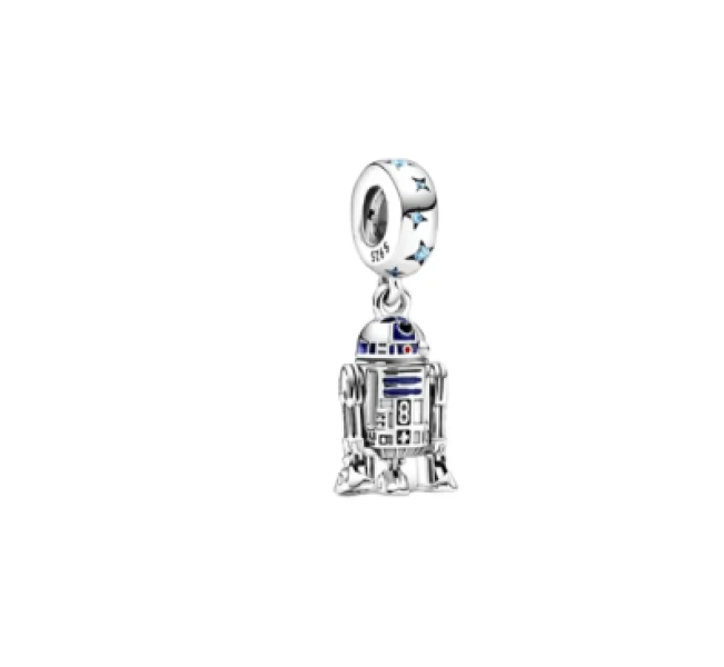Charm R2-D2 Guerra de las Galaxias en plata 925