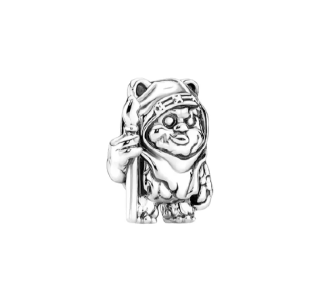 Charm Ewok Guerra de las Galaxias en plata 925
