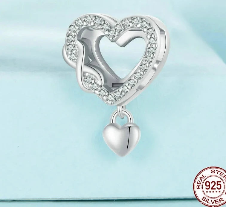 Charms Ojo Turco Circonias y plata 925s by Amour