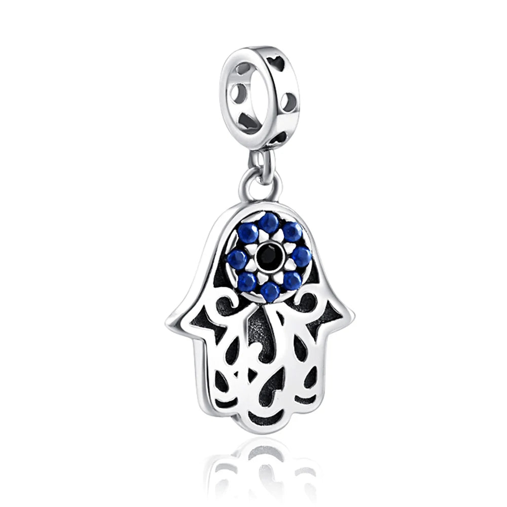 Charm Ojo Turco, Mano Fatima , Buda Protección en plata 925 by Amour